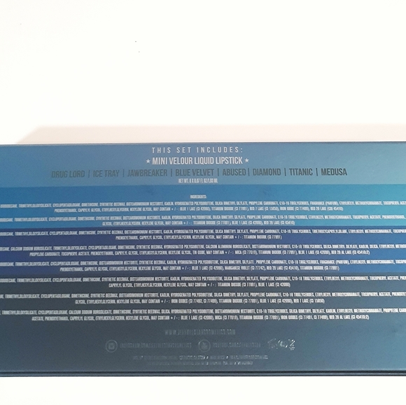Jeffree Star Cosmetics Velour Liquid Lip Mini Blue - Picture 12 of 12